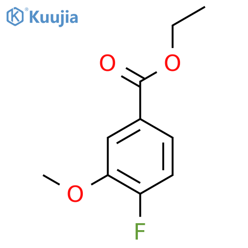 benzoic acid, 4-fluoro-3-methoxy-, ethyl ester structure