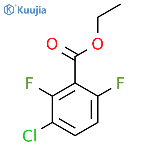 benzoic acid, 3-chloro-2,6-difluoro-, ethyl ester structure