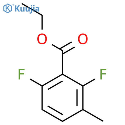 Benzoic acid,2,6-difluoro-3-methyl-, ethyl ester structure