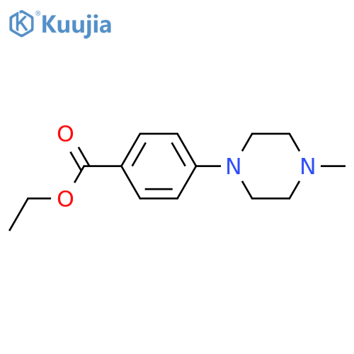 Benzoic acid,4-(4-methyl-1-piperazinyl)-, ethyl ester structure