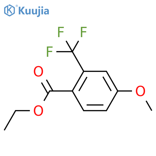Benzoic acid,4-methoxy-2-(trifluoromethyl)-, ethyl ester structure