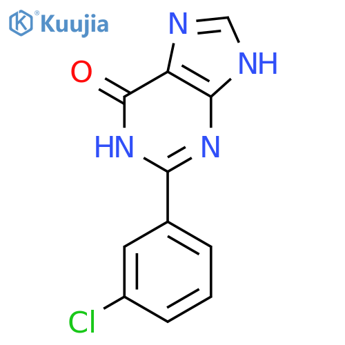 6H-PURIN-6-ONE, 2-(3-CHLOROPHENYL)-1,7-DIHYDRO- structure