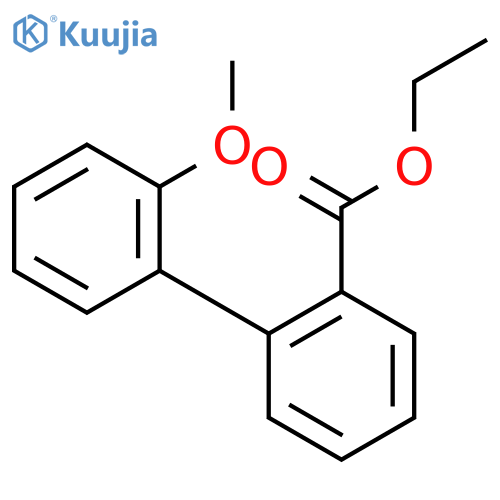 Ethyl 2-(2-methoxyphenyl)benzoate structure
