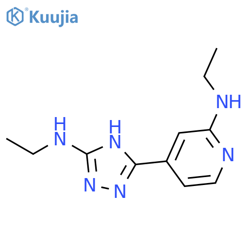 2-PYRIDINAMINE, N-ETHYL-4-[5-(ETHYLAMINO)-1H-1,2,4-TRIAZOL-3-YL]- structure