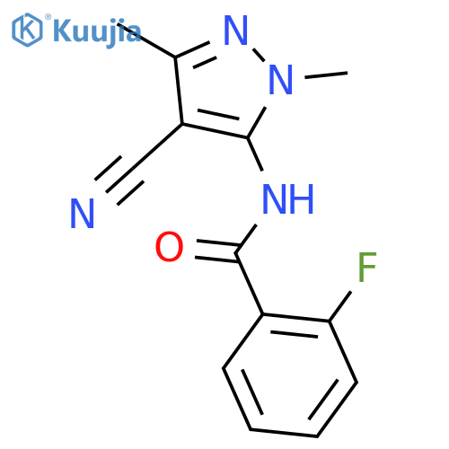 Benzamide,N-(4-cyano-1,3-dimethyl-1H-pyrazol-5-yl)-2-fluoro- structure
