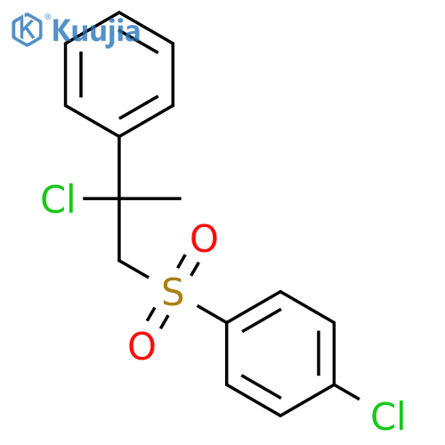 BENZENE, 1-CHLORO-4-[(2-CHLORO-2-PHENYLPROPYL)SULFONYL]- structure