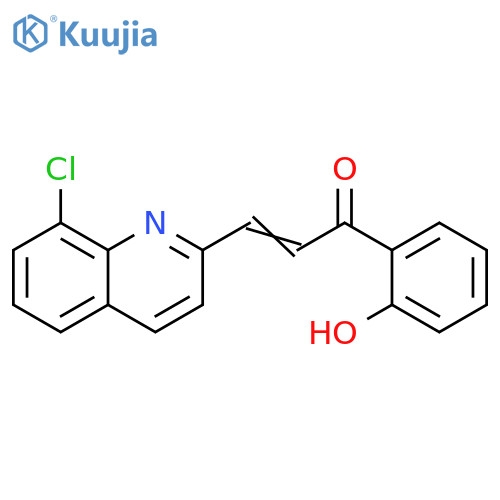 2-Propen-1-one, 3-(8-chloro-2-quinolinyl)-1-(2-hydroxyphenyl)- structure
