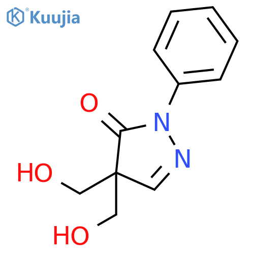 3H-Pyrazol-3-one, 2,4-dihydro-4,4-bis(hydroxymethyl)-2-phenyl- structure