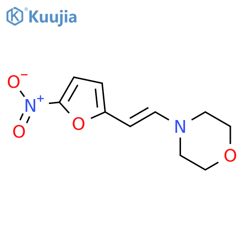 Morpholine, 4-[2-(5-nitro-2-furanyl)ethenyl]- structure