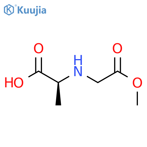 L-Alanine,N-(2-methoxy-2-oxoethyl)- structure