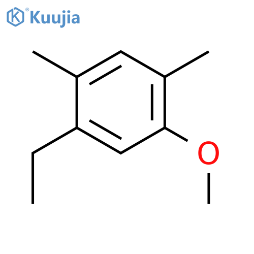 Benzene, 1-ethyl-5-methoxy-2,4-dimethyl- structure