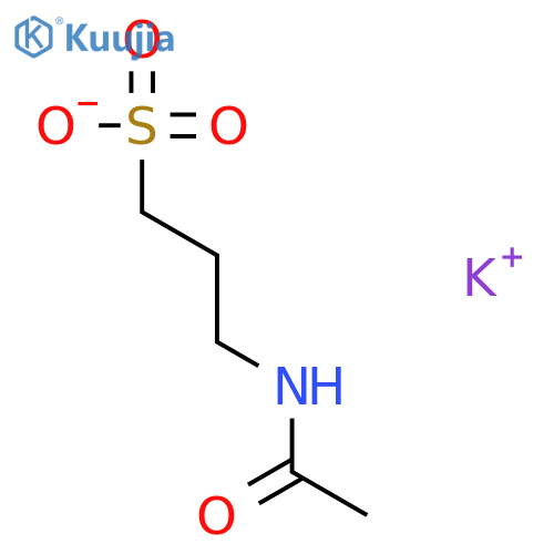 1-Propanesulfonic acid,3-(acetylamino)-, potassium salt (1:1) structure