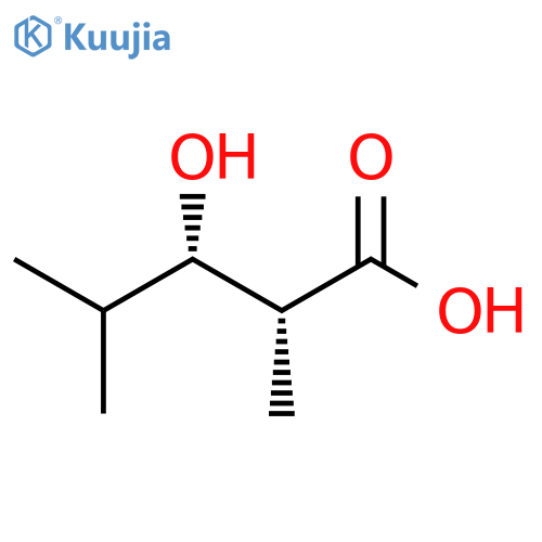 (2R,3S)-3-hydroxy-2,4-dimethylpentanoic acid structure