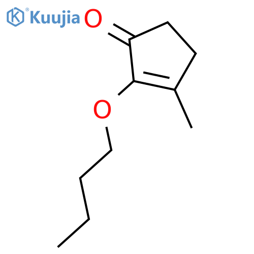 2-CYCLOPENTEN-1-ONE, 2-BUTOXY-3-METHYL- structure