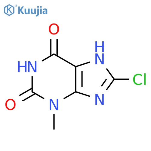 8-Chloro-3-methyl-3,7-dihydro-1H-purine-2,6-dione structure
