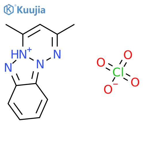 [1,2,3]Triazino[2,1-a]benzotriazol-5-ium, 2,4-dimethyl-, perchlorate structure