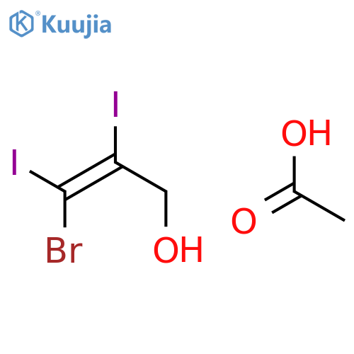 2-Propen-1-ol, 3-bromo-2,3-diiodo-, acetate structure