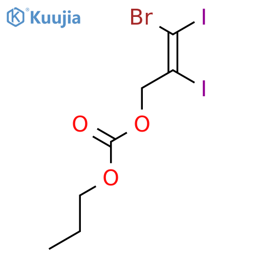 CARBONIC ACID, 3-BROMO-2,3-DIIODO-2-PROPENYL PROPYL ESTER structure