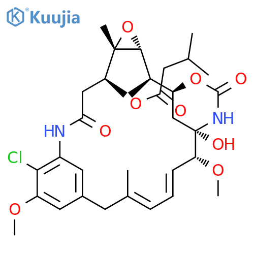 Maytansine,3-O-de[2-(acetylmethylamino)-1-oxopropyl]-22-demethyl-3-O-(3-methyl-1-oxobutyl)- structure