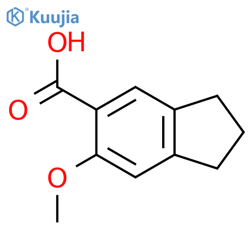 6-Methoxy-2,3-dihydro-1H-indene-5-carboxylic acid structure