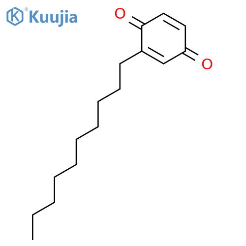 2,5-Cyclohexadiene-1,4-dione, 2-decyl- structure