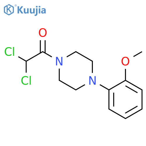 PIPERAZINE, 1-(DICHLOROACETYL)-4-(2-METHOXYPHENYL)- structure