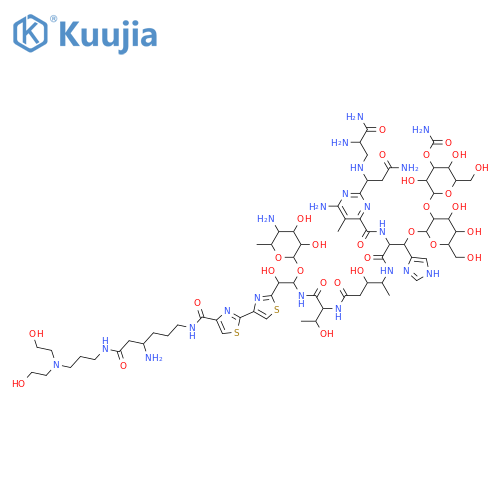 2-({2-[2-{[(6-amino-2-{3-amino-1-[(2,3-diamino-3-oxopropyl)amino]-3-oxopropyl}-5-methylpyrimidin-4-yl)carbonyl]amino}-3-[(4-{[1-({2-(4-{[4-amino-6-({3-[bis(2-hydroxyethyl)amino]propyl}amino)-6-oxohexyl]carbamoyl}-2,4'-bi-1,3-thiazol-2'-yl)-1-[(5-amino-3,4 structure