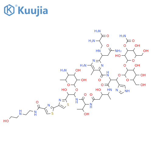 2-({2-[2-{[(6-amino-2-{3-amino-1-[(2,3-diamino-3-oxopropyl)amino]-3-oxopropyl}-5-methylpyrimidin-4-yl)carbonyl]amino}-3-[(4-{[1-({1-[(5-amino-3,4-dihydroxy-6-methyltetrahydro-2H-pyran-2-yl)oxy]-2-hydroxy-2-[4-({2-[(2-hydroxyethyl)amino]ethyl}carbamoyl)-2, structure
