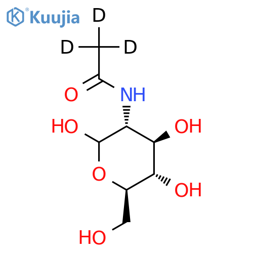 N-Acetyl-D-glucosamine-d3 structure