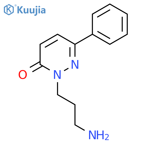 2-(3-aminopropyl)-6-phenyl-2,3-dihydropyridazin-3-one structure