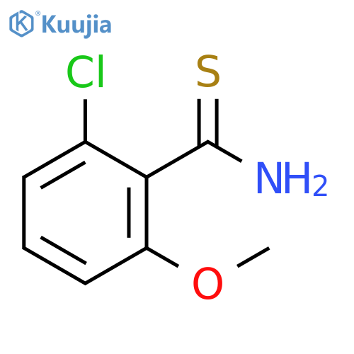 2-chloro-6-methoxybenzene-1-carbothioamide structure