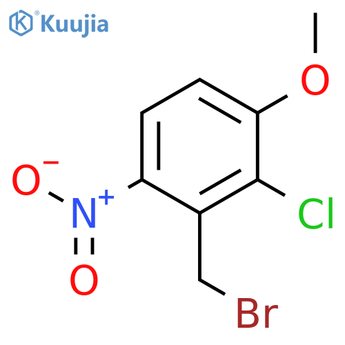 Benzene, 2-(bromomethyl)-3-chloro-4-methoxy-1-nitro- structure
