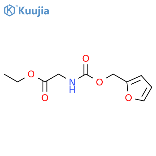 Glycine, N-[(2-furanylmethoxy)carbonyl]-, ethyl ester structure