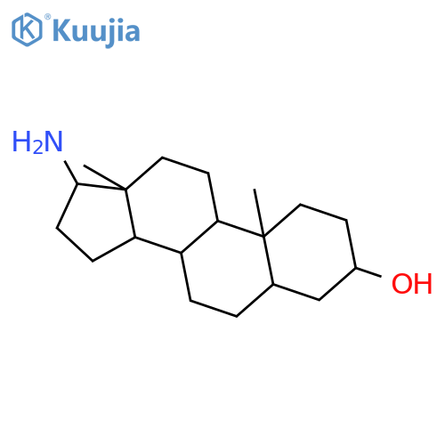(3s,5s,8r,9s,10s,13s,14s,17s)-17-amino-10,13-dimethyl-2,3,4,5,6,7,8,9,11,12,14,15,16,17-tetradecahydro-1h-cyclopenta[a]phenanthren-3-ol structure