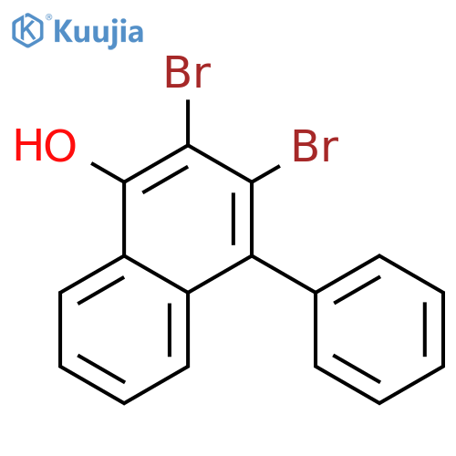 1-Naphthalenol, 2,3-dibromo-4-phenyl- structure