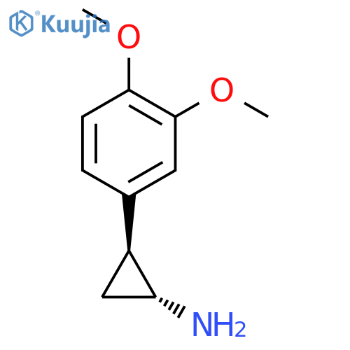 (1R,2S)-2-(3,4-dimethoxyphenyl)cyclopropanamine structure