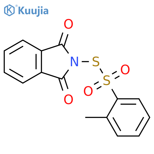 1H-Isoindole-1,3(2H)-dione, 2-[[(2-methylphenyl)sulfonyl]thio]- structure