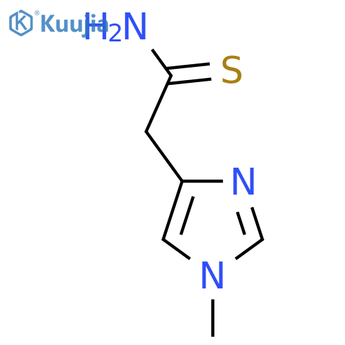 2-(1-Methyl-1H-imidazol-4-yl)ethanethioamide structure