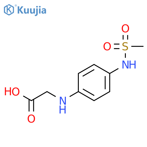 Glycine, N-[4-[(methylsulfonyl)amino]phenyl]- structure