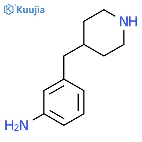 3-(Piperidin-4-ylmethyl)aniline structure