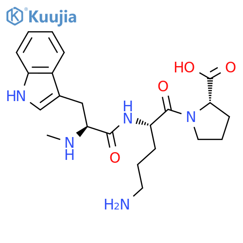 L-Proline, N-methyl-L-tryptophyl-L-ornithyl- structure