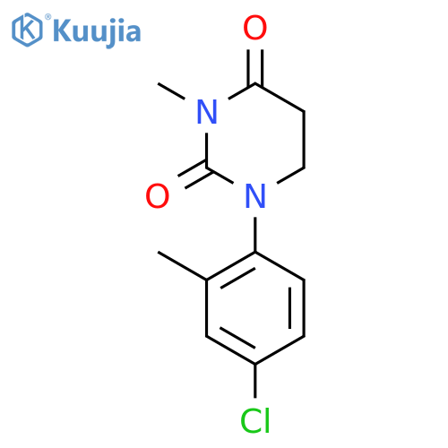 1-(4-chloro-2-methylphenyl)-3-methyldihydropyrimidine-2,4(1H,3H)-dione structure