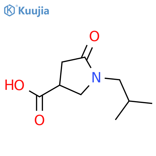 1-(2-Methylpropyl)-5-oxopyrrolidine-3-carboxylic Acid structure