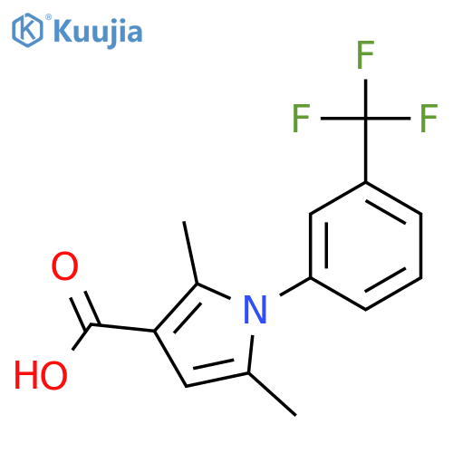 2,5-DIMETHYL-1-[3-(TRIFLUOROMETHYL)PHENYL]-1H-PYRROLE-3-CARBOXYLIC ACID structure
