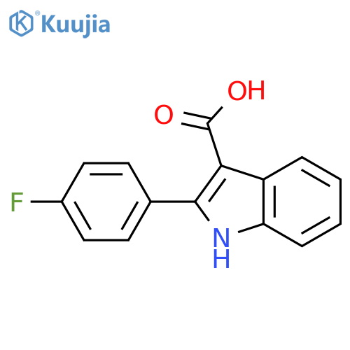 2-(4-Fluorophenyl)-1H-indole-3-carboxylic Acid structure