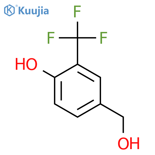 3-(Trifluoromethyl)-4-hydroxybenzyl alcohol structure