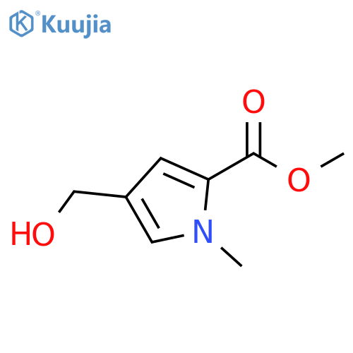 methyl 4-(hydroxymethyl)-1-methyl-1H-pyrrole-2-carboxylate structure