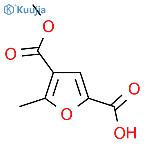 4-(methoxycarbonyl)-5-methylfuran-2-carboxylic acid structure