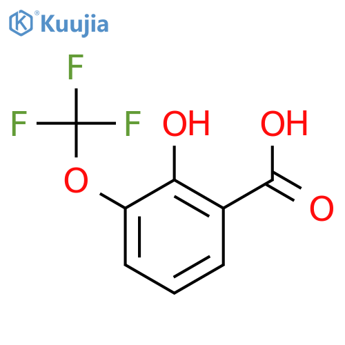 2-Hydroxy-3-(trifluoromethoxy)benzoic acid structure