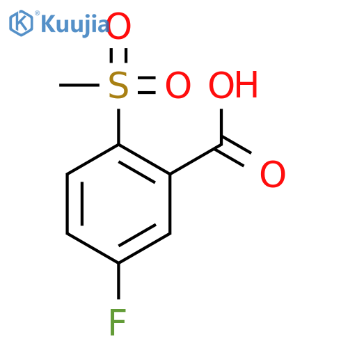 5-Fluoro-2-(methylsulfonyl)benzoic Acid structure